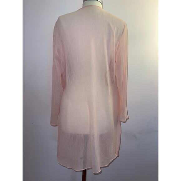 Pink Sheer Duster Women's Small - Picture 3 of 6